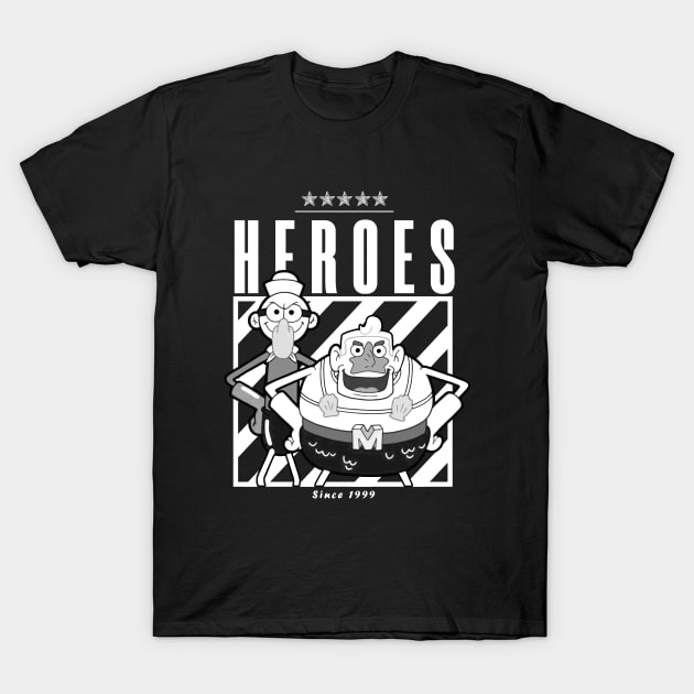 BIKINI BOTTOM HEROES T-Shirt by Skywiz